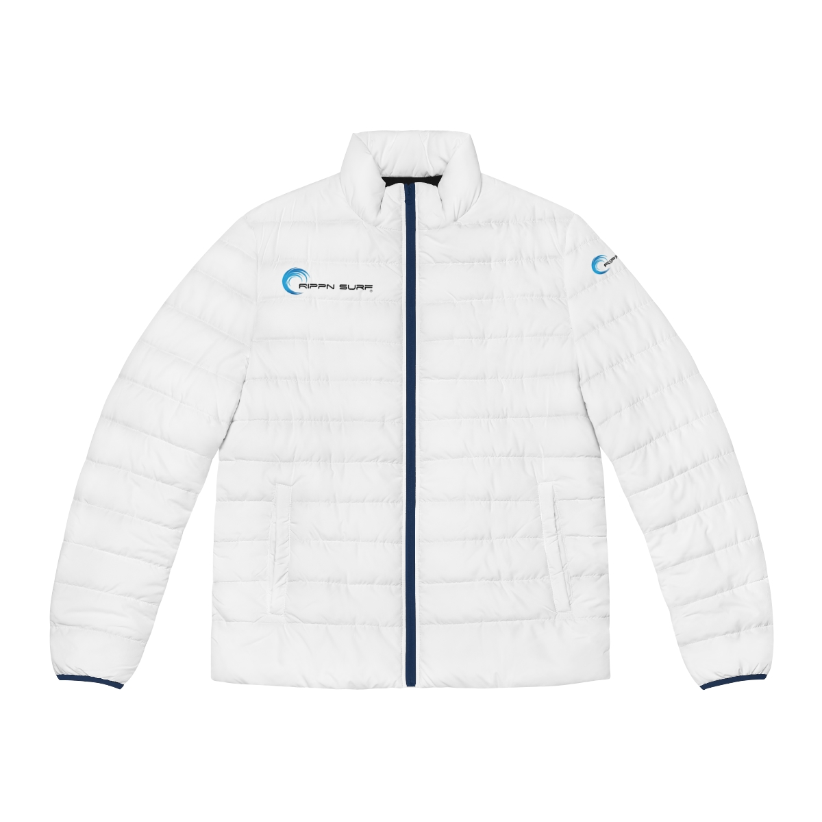 Rippn Surf Backside Wave Men's Puffer Jacket - Image 2