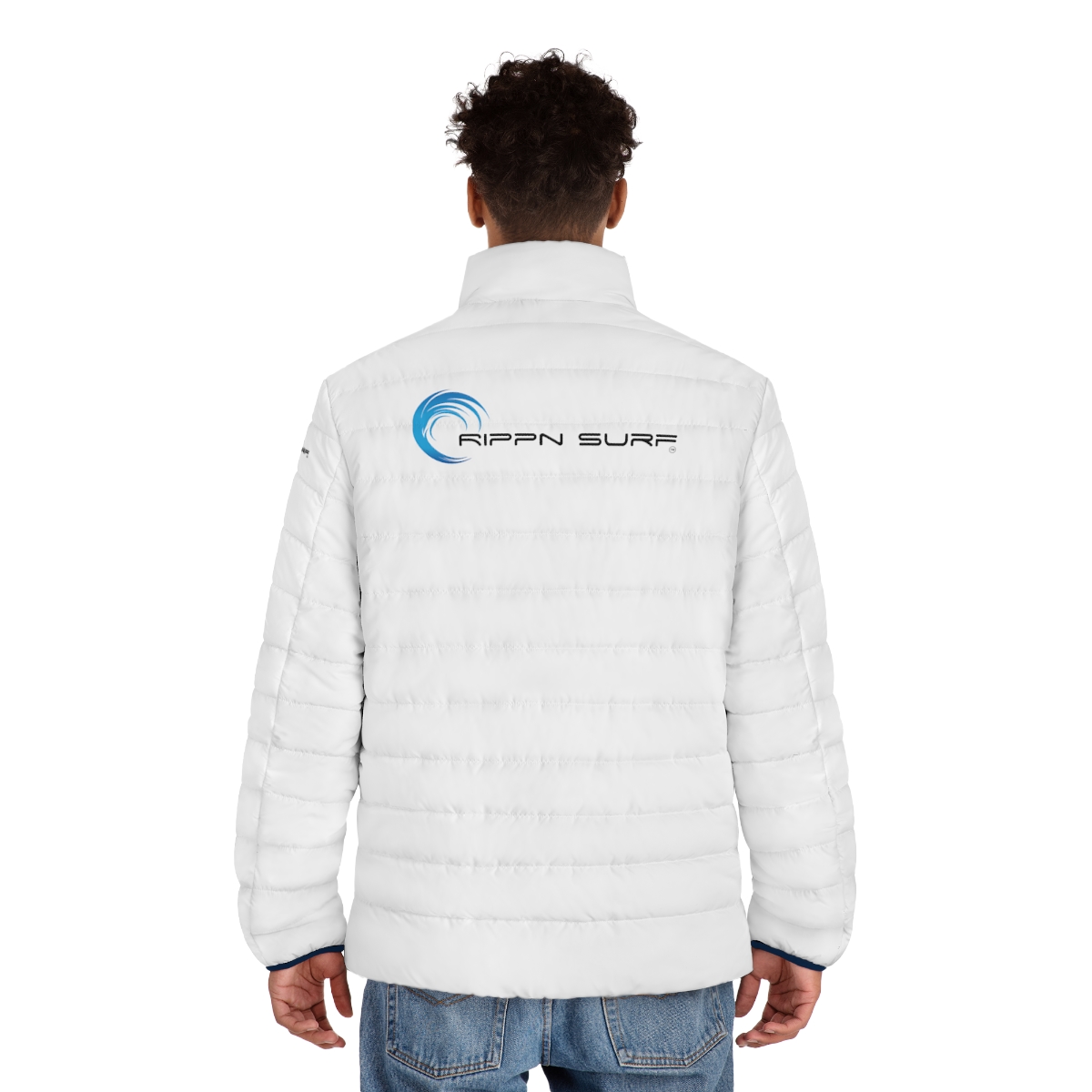 Rippn Surf Backside Wave Men's Puffer Jacket - Image 4