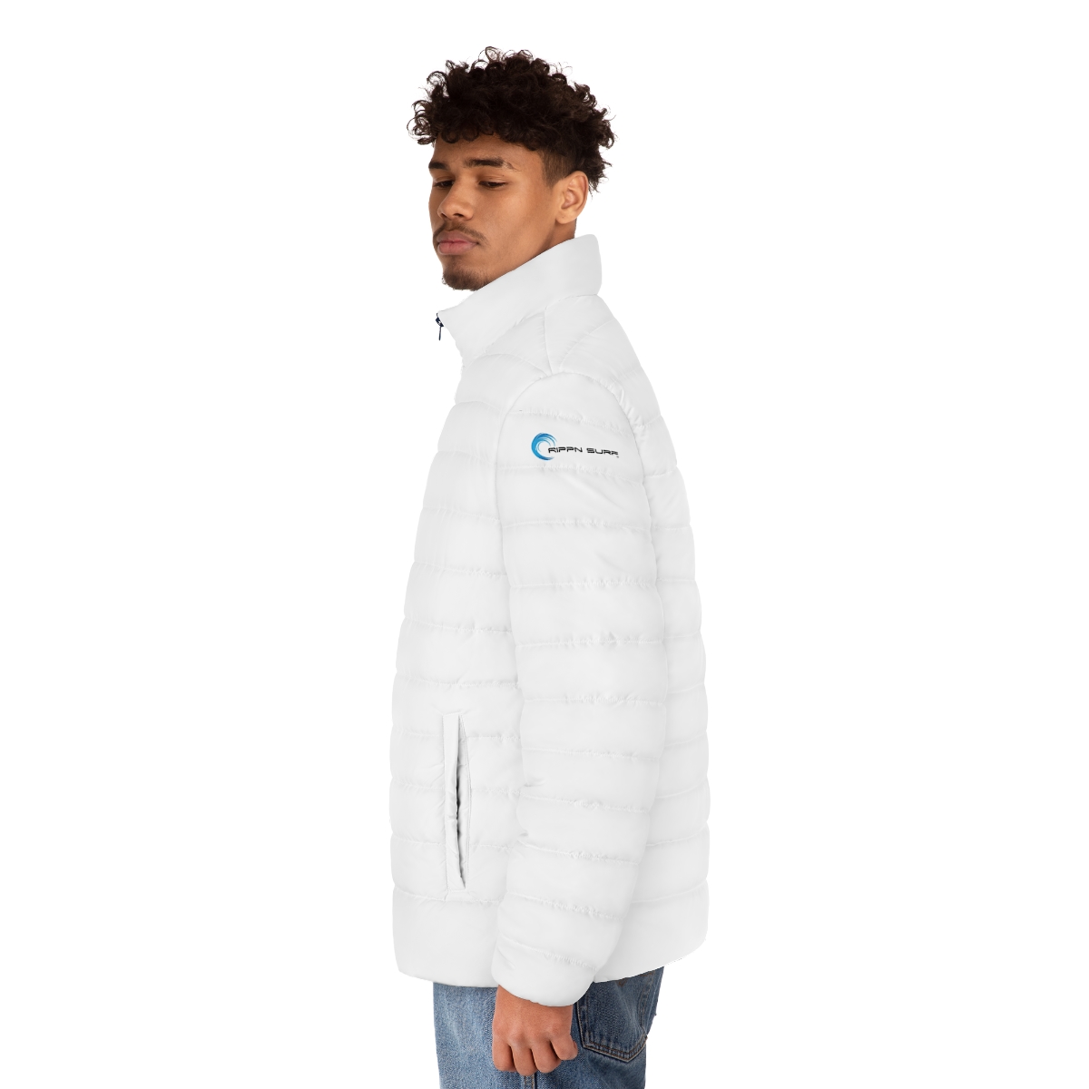 Rippn Surf Backside Wave Men's Puffer Jacket - Image 6
