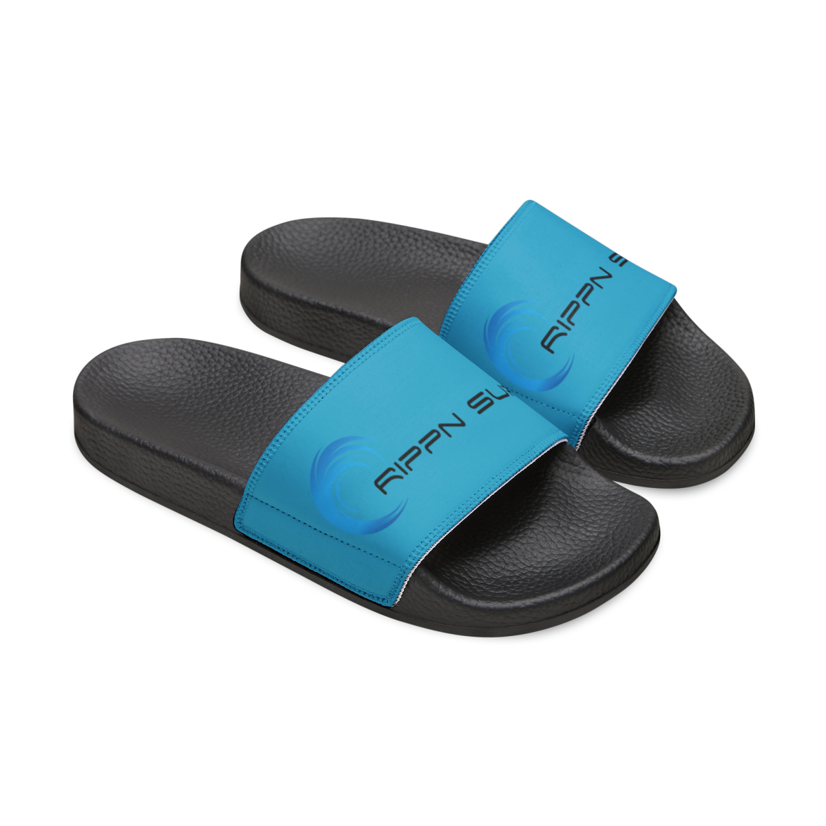 Rippn Surf Ocean Blue Men’s Chill Slide Sandals(Dark Soled) - Image 7