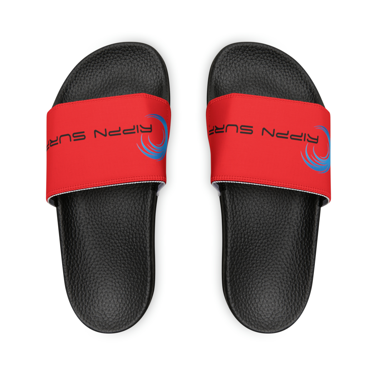 Rippn Surf Fire Red Men’s Chill Slide Sandals(Dark Soled) - Image 2
