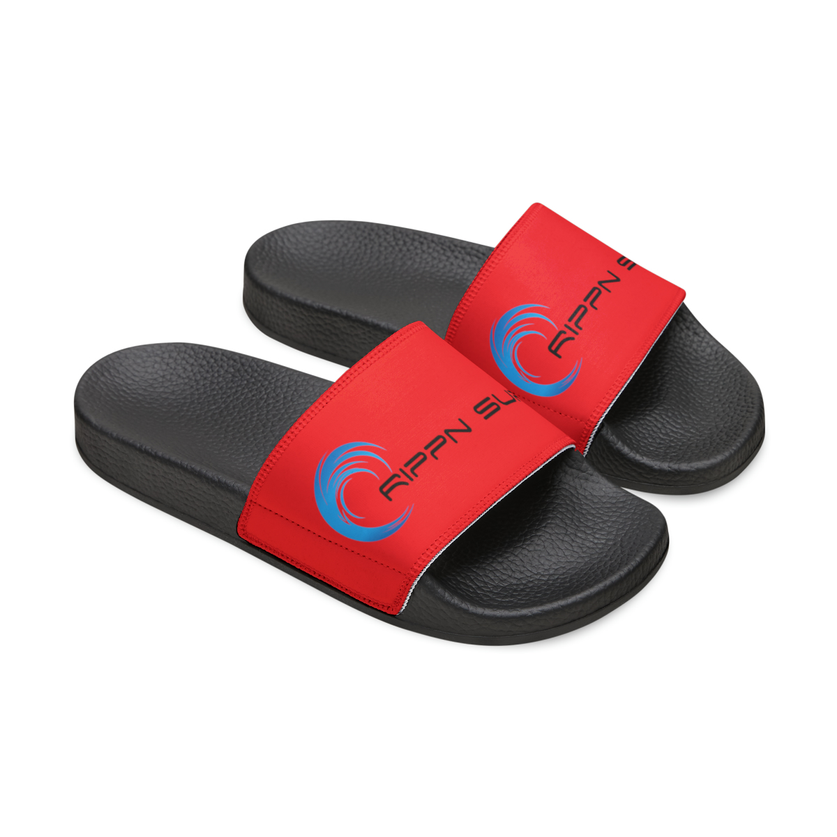 Rippn Surf Fire Red Men’s Chill Slide Sandals(Dark Soled) - Image 7