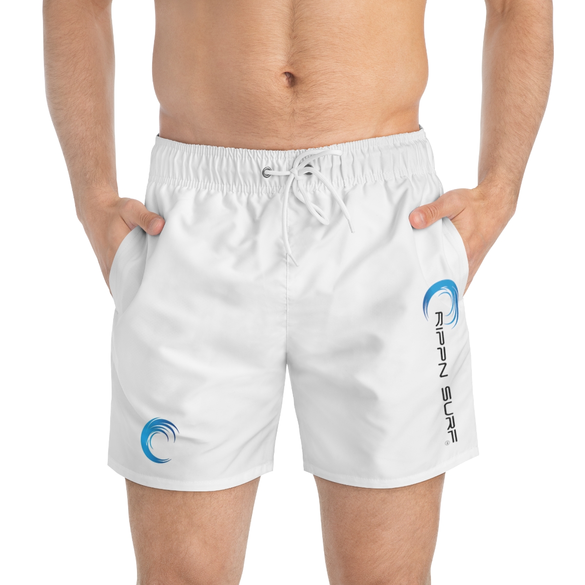 Rippn Surf Vert Frontside Backside Wave Men’s Swim Trunks - Image 7