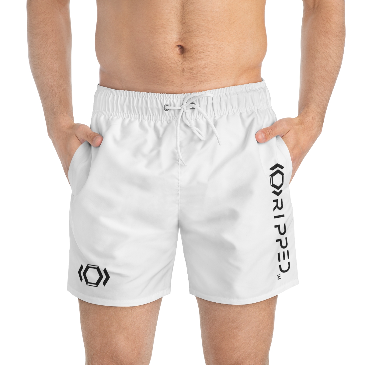 Ripped Men’s Vert Frontside Backside Side Hex Swim Trunks - Image 25