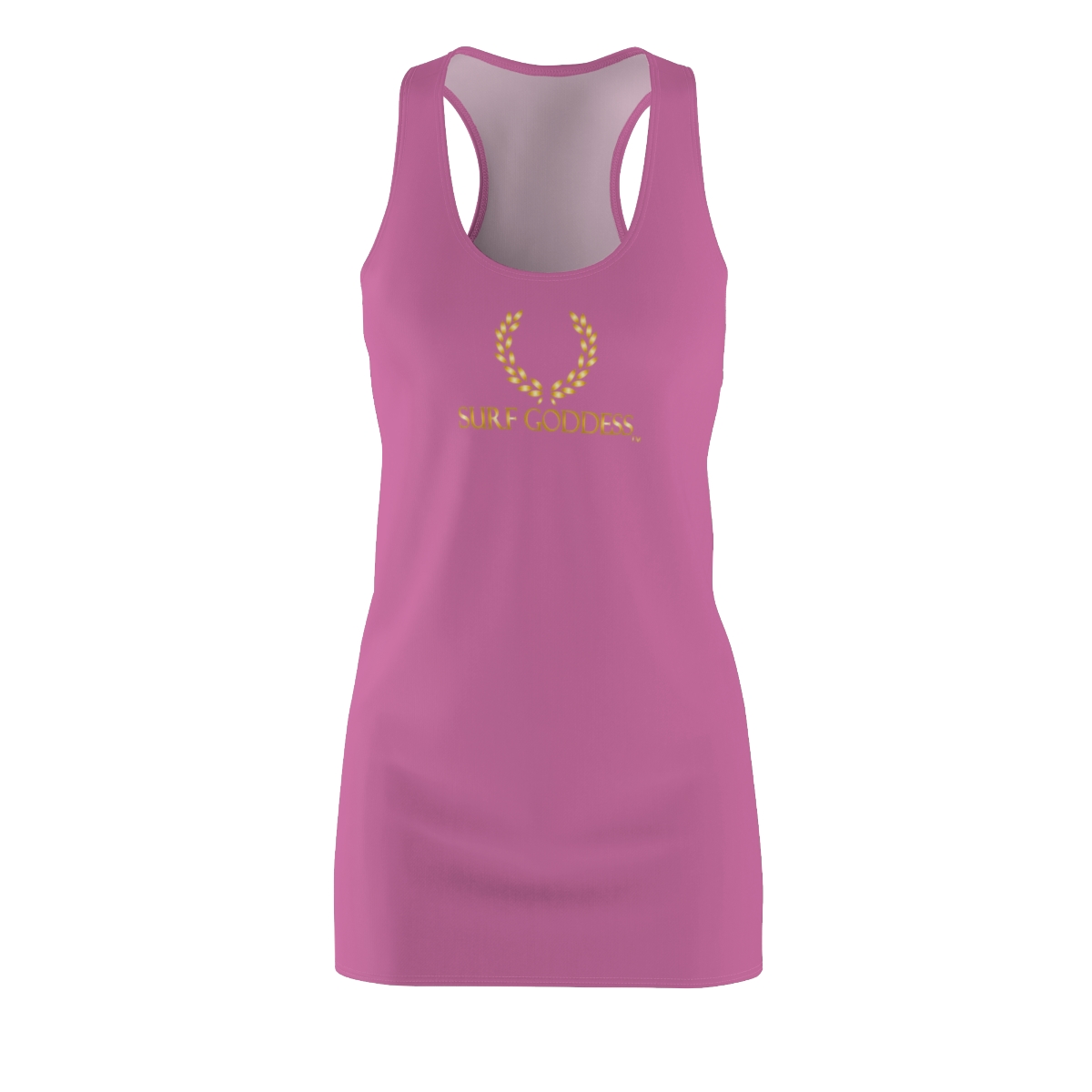 Surf Goddess Women's Light Pink Racerback Dress - Image 2