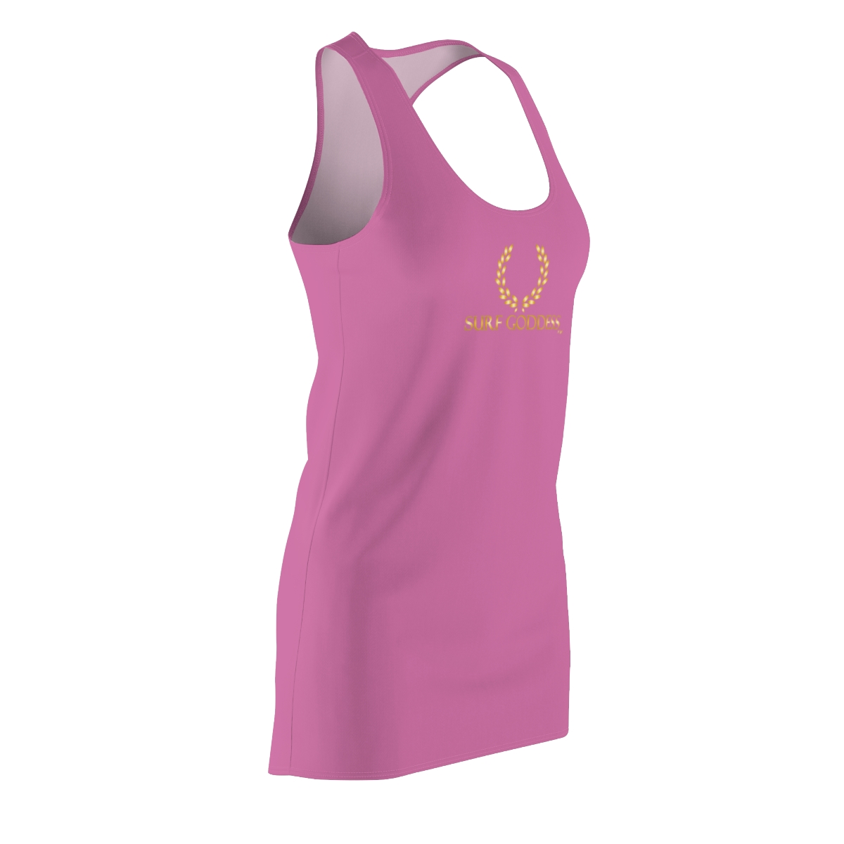 Surf Goddess Women's Light Pink Racerback Dress - Image 4