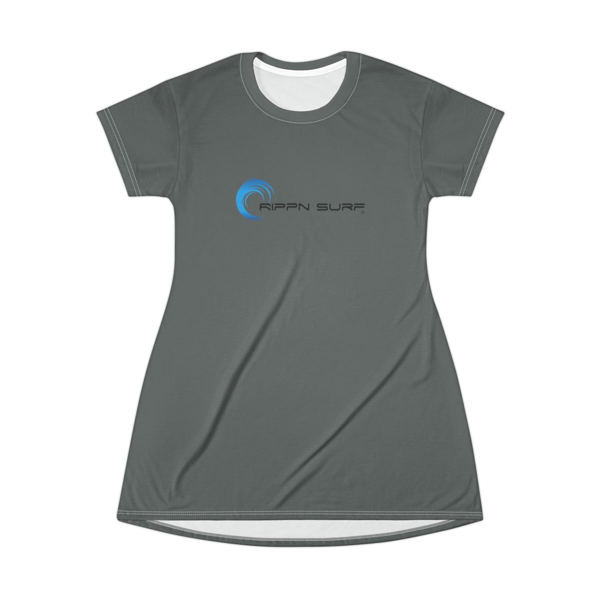 Rippn Surf Women’s Dark Grey Shirt Dress - Image 2