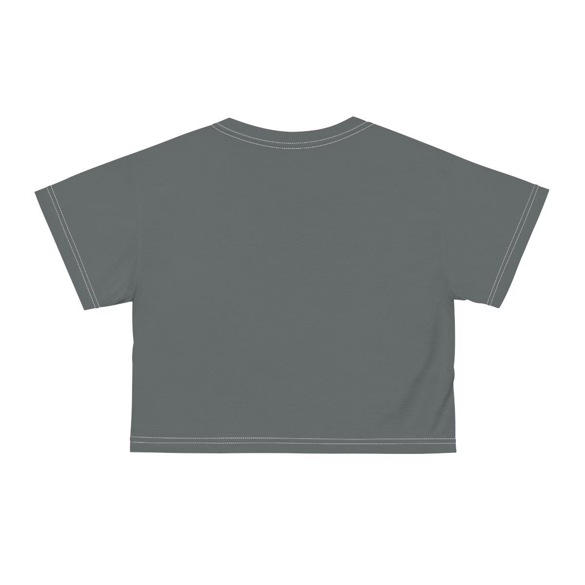 Surf Goddess Women’s Dark Grey Crop Tee - Image 6