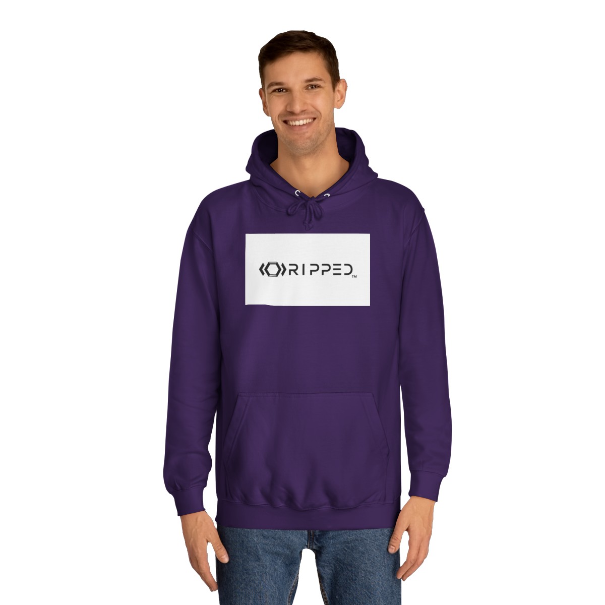 Ripped Women’s Purple Hoodie - Image 3
