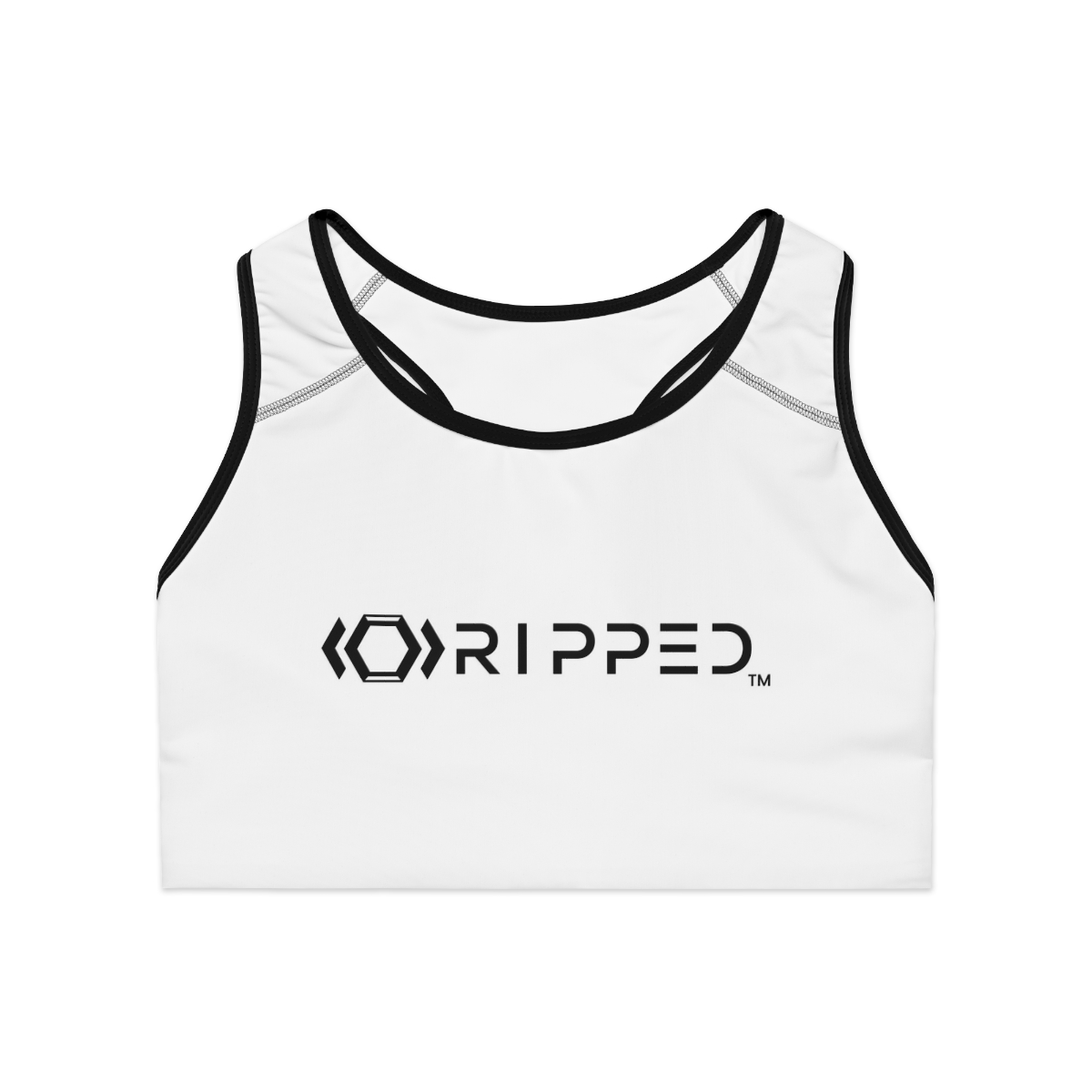 Ripped Athletic Sports Bra (Black Borders) - Image 2
