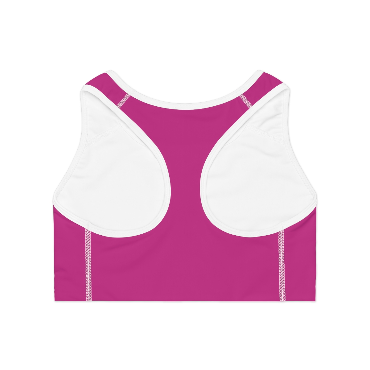 Rippn Surf Pink Athletic Sports Bra (White Borders) - Image 3