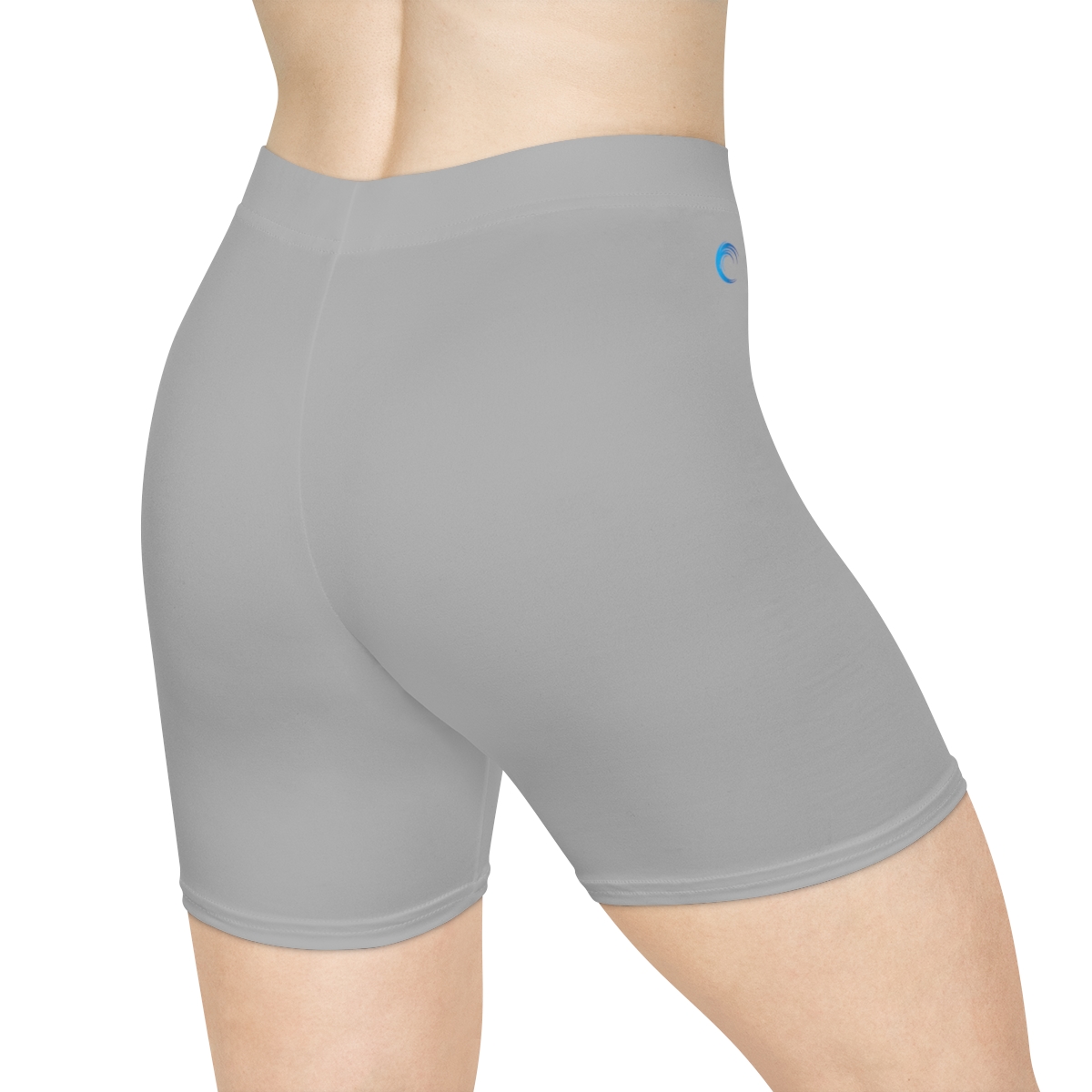 Rippn Surf Women's Wave Light Grey Athletic Shorts - Image 4