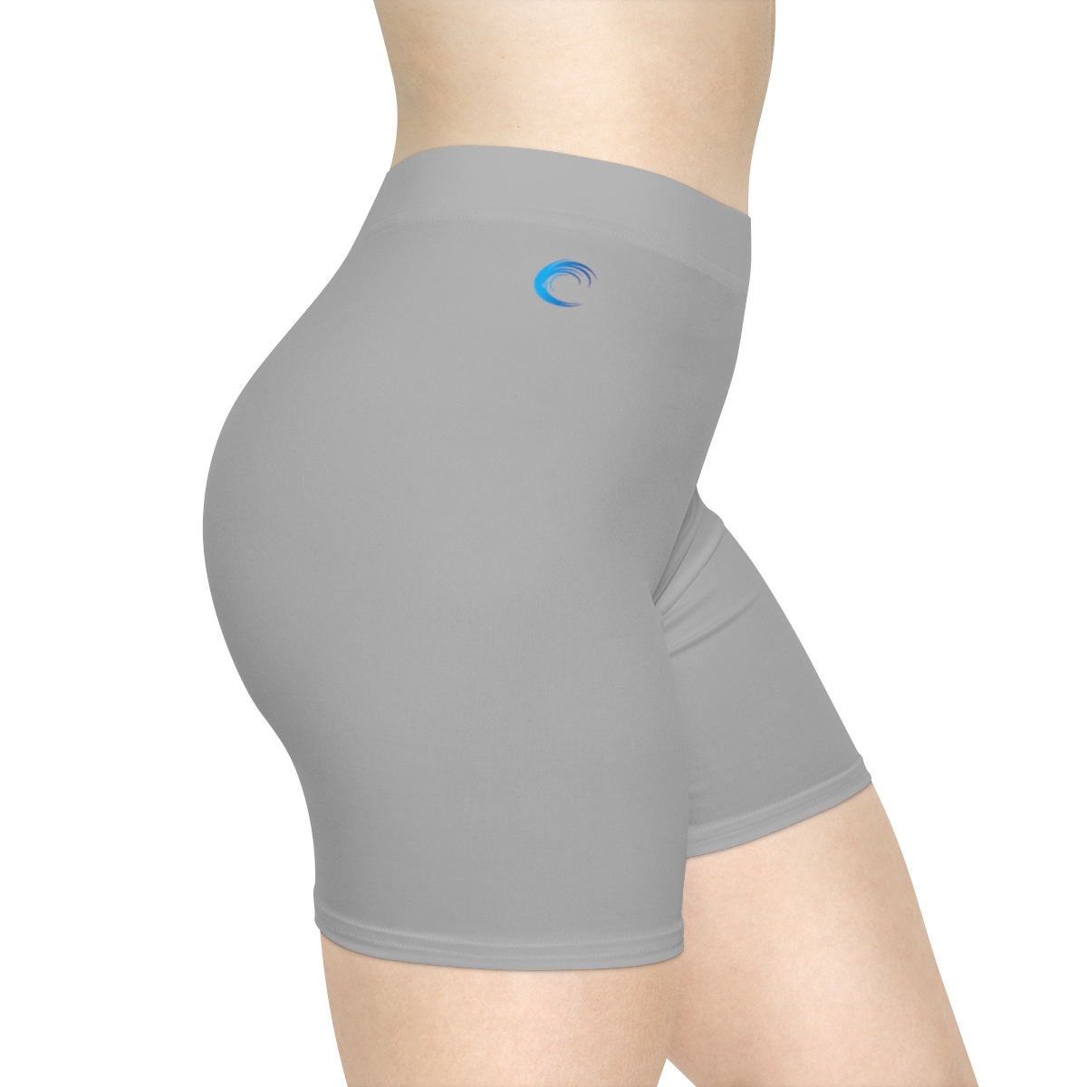 Rippn Surf Women's Wave Light Grey Athletic Shorts - Image 5