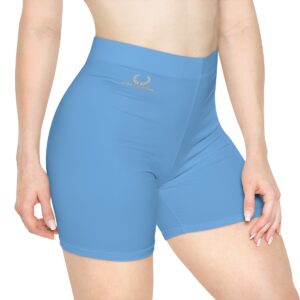Surf Goddess Women's Light Blue Athletic Shorts