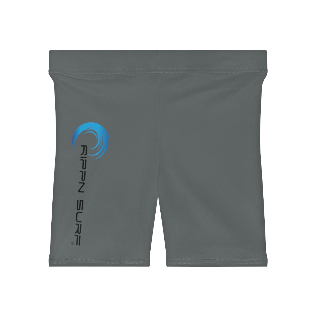 Rippn Surf Women's Dark Grey Vert Wave Athletic Shorts - Image 2