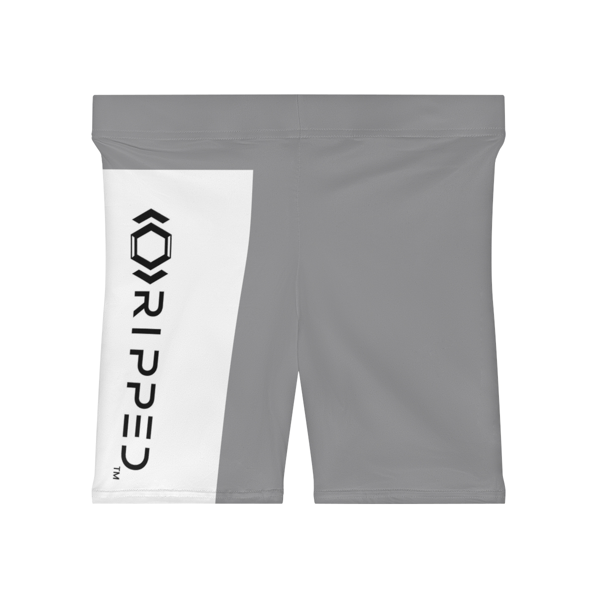 Ripped Women's Grey Vert Athletic Shorts - Image 2