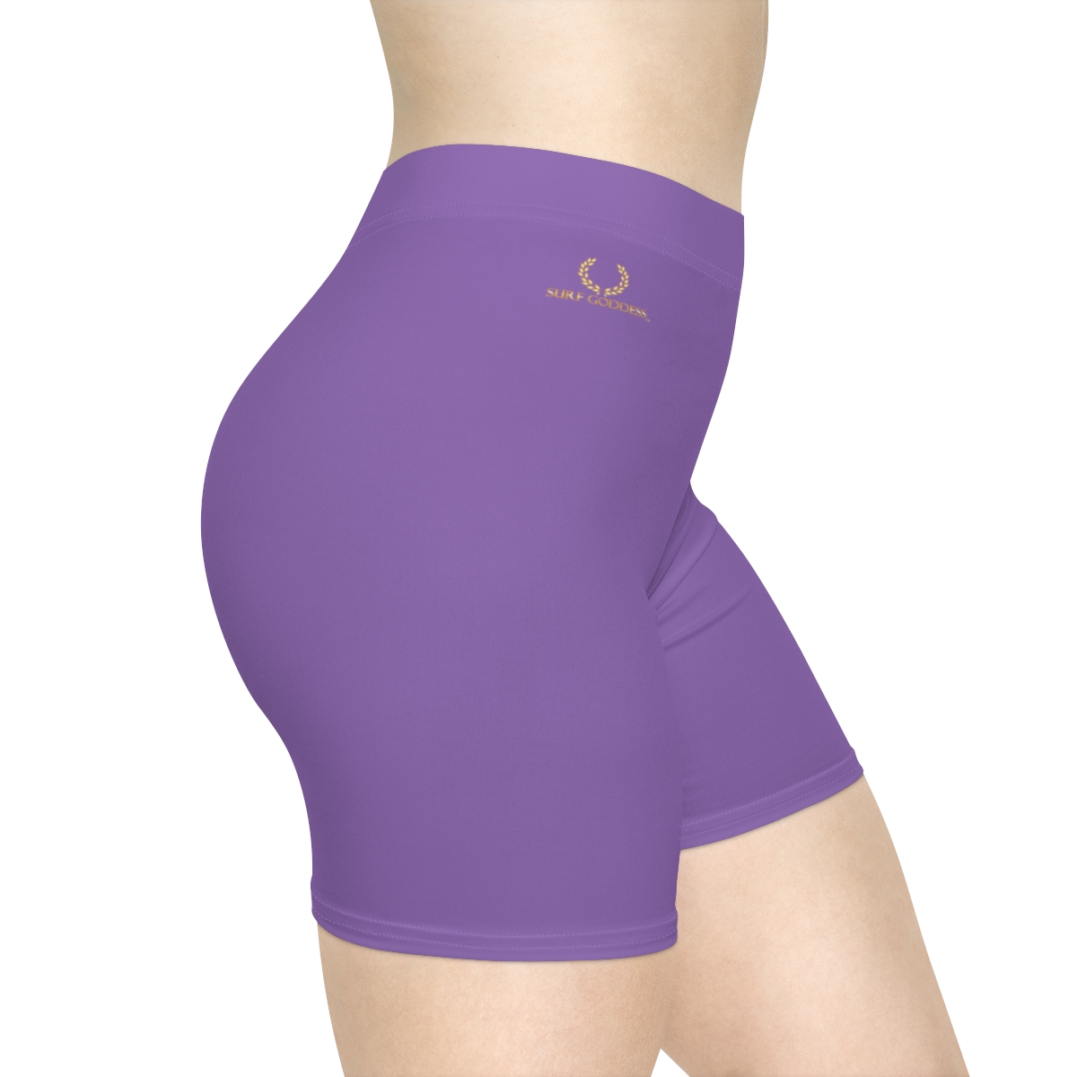 Surf Goddess Women's Purple Athletic Shorts - Image 5
