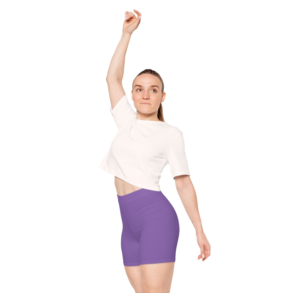 Surf Goddess Women's Purple Athletic Shorts - Image 7