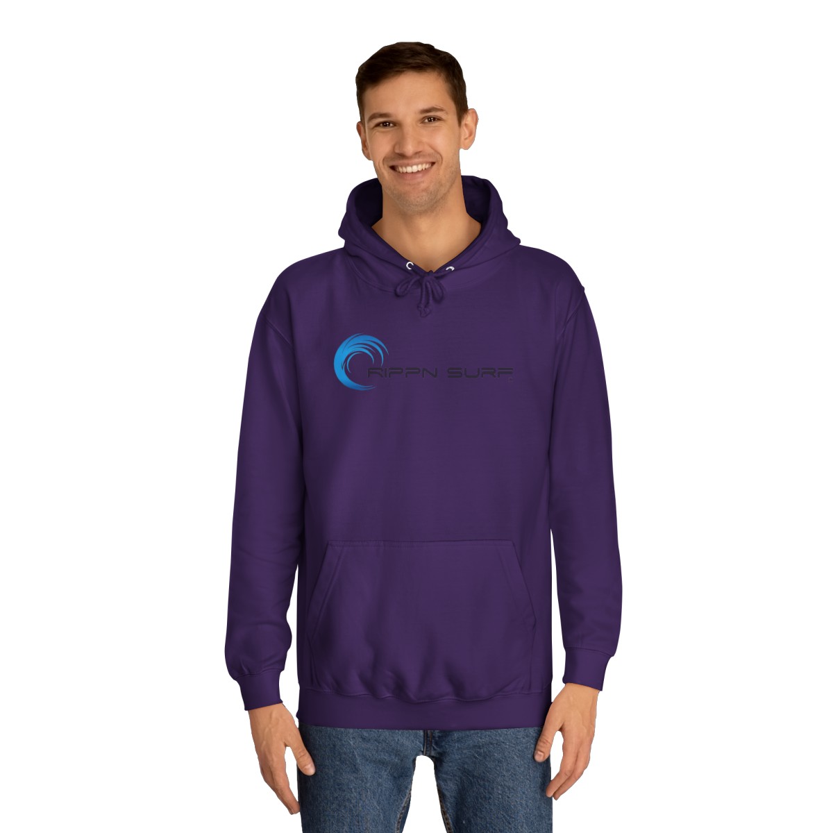 Rippn Surf Women’s Purple Hoodie - Image 3