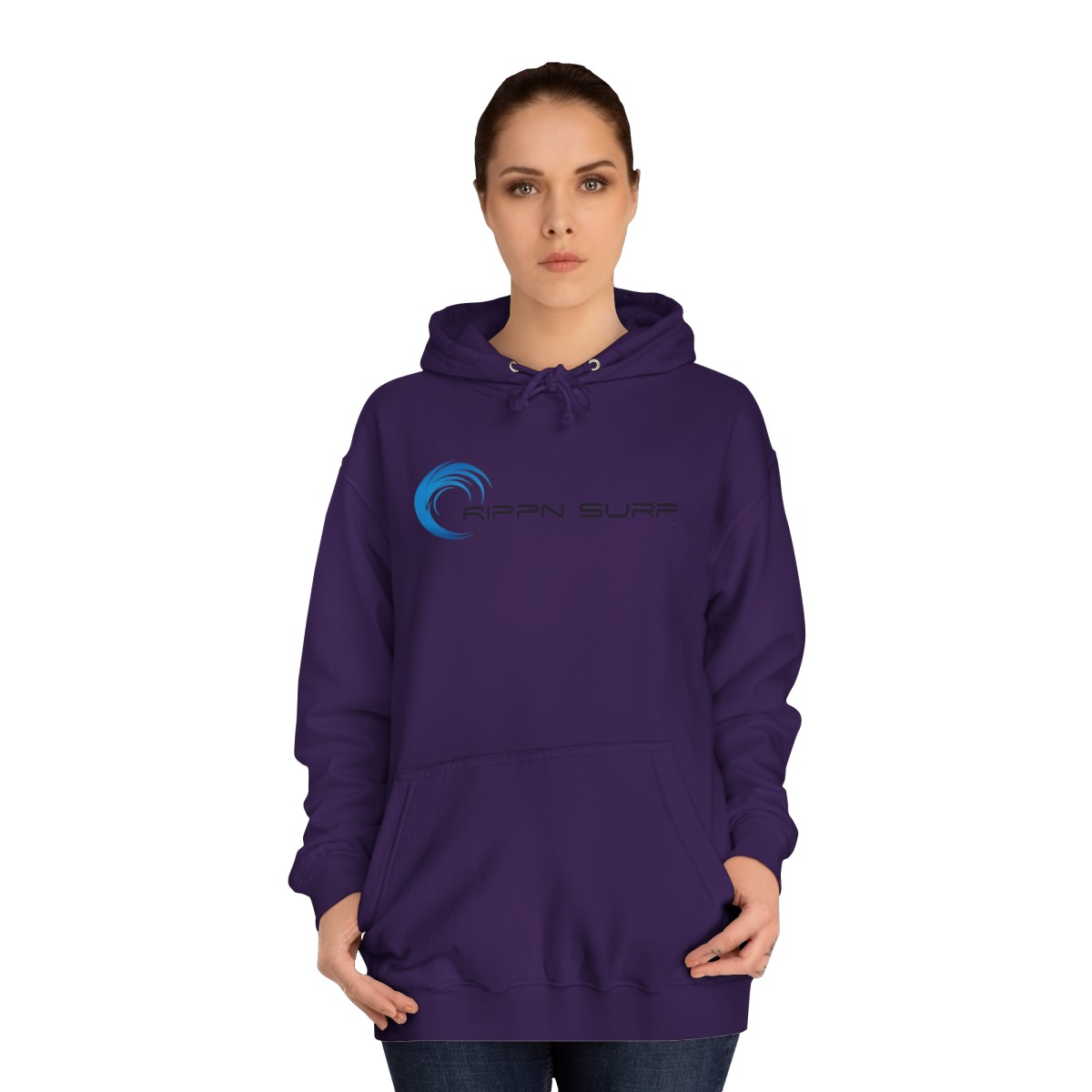 Rippn Surf Women’s Purple Hoodie - Image 4