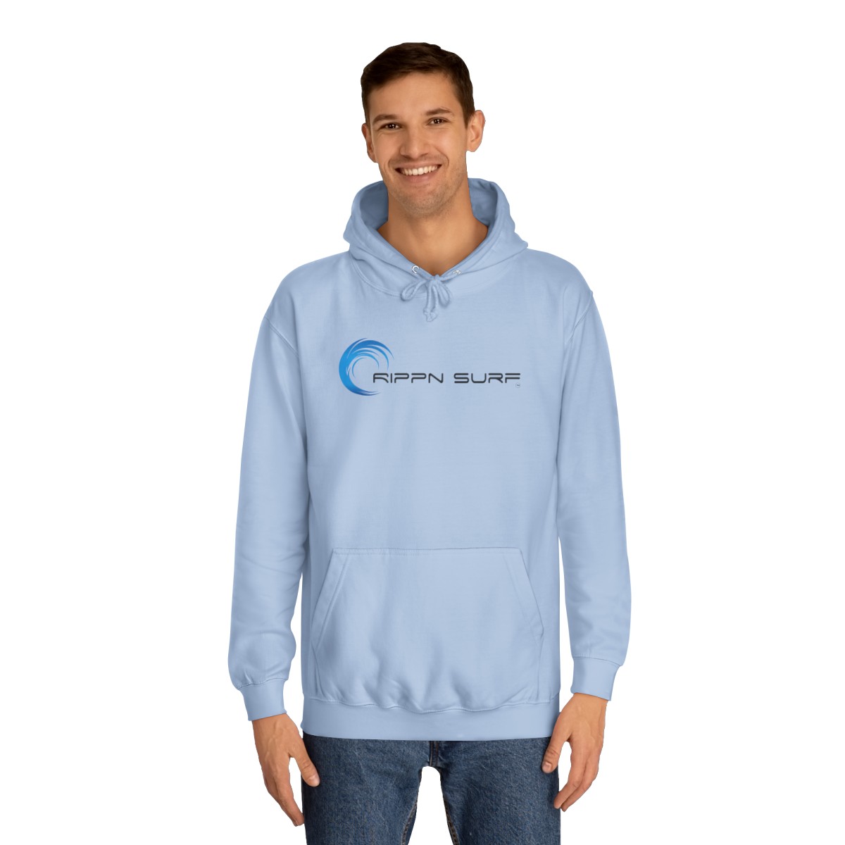 Rippn Surf Women’s Light Blue Hoodie - Image 3