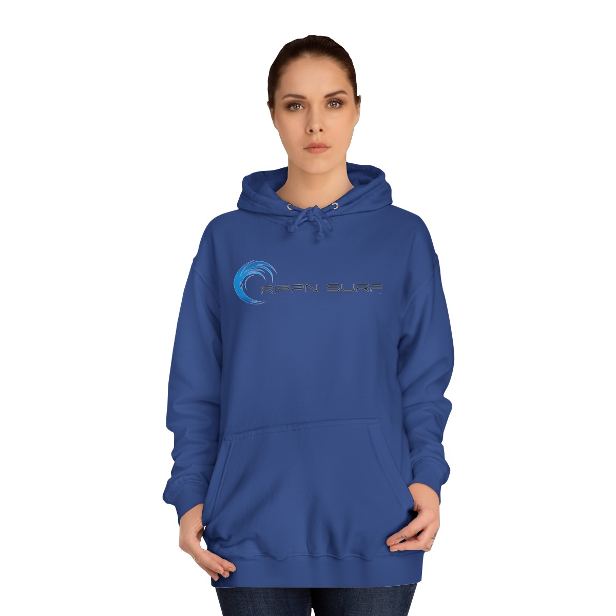Rippn Surf Men’s Blue Hoodie - Image 4