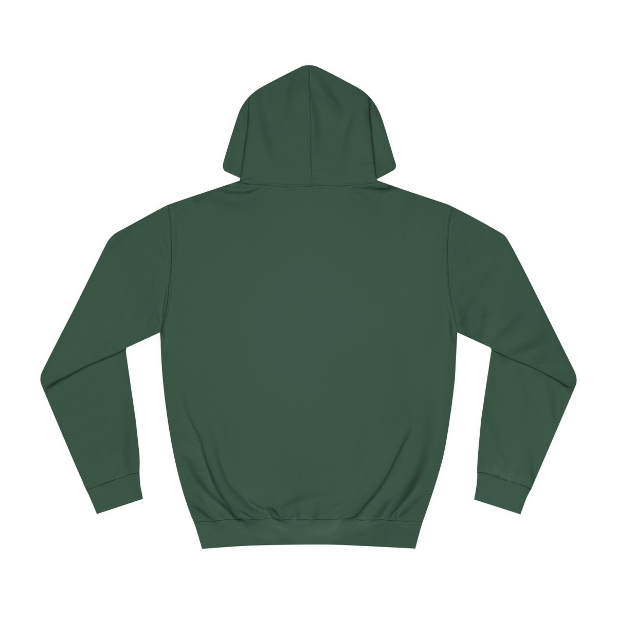 Ripped Men’s Dark Green Hoodie(Black/White Logo) - Image 2