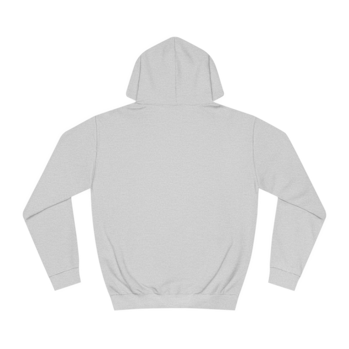 Ripped Men’s Light Grey Hoodie(Black/White Logo) - Image 2