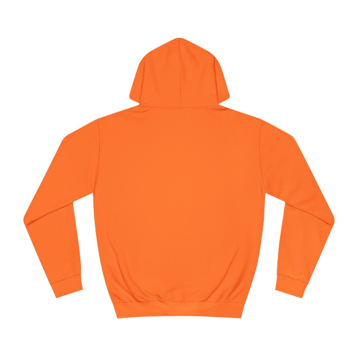 Ripped Men’s Orange Hoodie(Black/White Logo) - Image 2