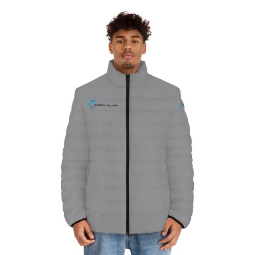 Rippn Surf Men's Grey Puffer Jacket - Image 3
