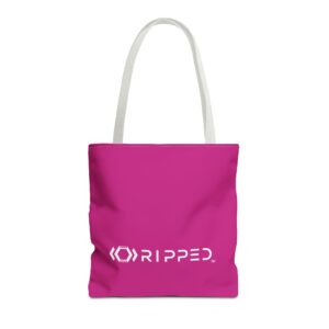 Ripped Pink White Strap Tote Bag
