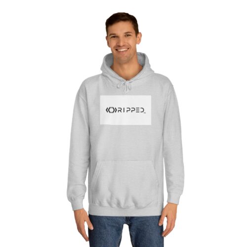 Ripped Women’s Light Grey Hoodie - Image 3