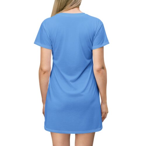 Surf Goddess Light Blue Shirt Dress - Image 4