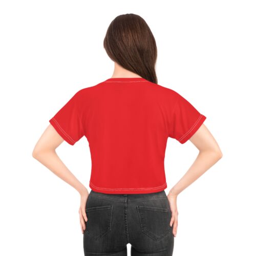 Rippn Surf Women’s Red Crop Tee - Image 4