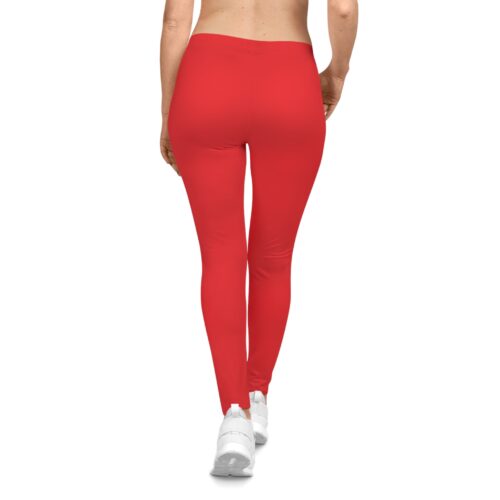 Rippn Surf Women's Red Leggings - Image 4