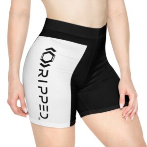 Ripped Women's Black Vert Athletic Shorts