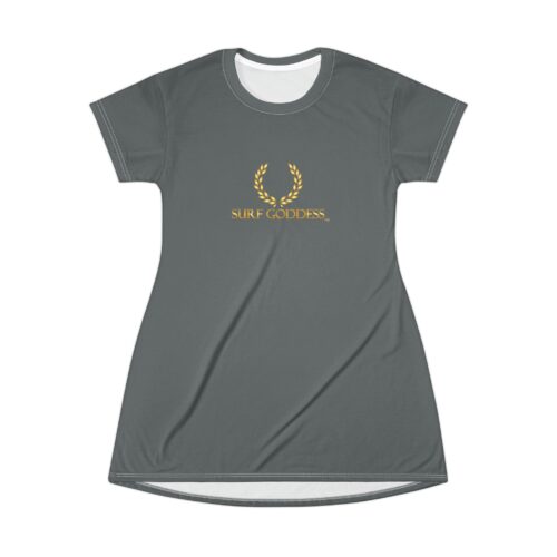 Surf Goddess Dark Grey Shirt Dress - Image 2