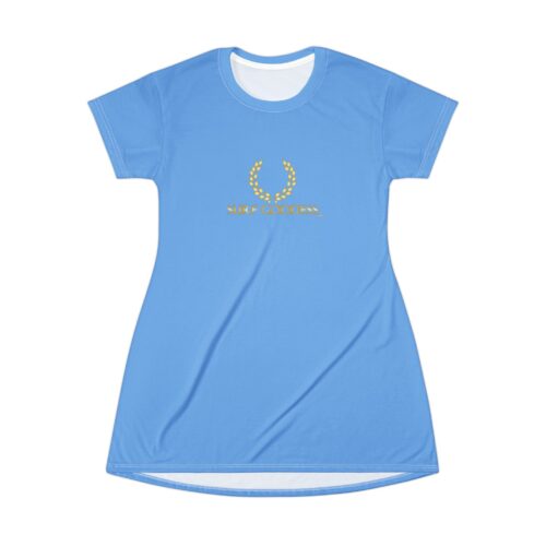 Surf Goddess Light Blue Shirt Dress - Image 2