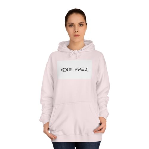 Ripped Women’s Light Pink Hoodie - Image 4